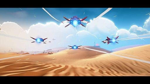 画像ギャラリー No.003のサムネイル画像 / 初代スターフォックスの開発者が手掛ける新作STG「Wild Blue Skies」が配信開始。90年代のクラシックなレールシューティングを現代風に再構築