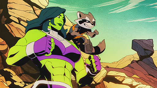 画像ギャラリー No.001のサムネイル画像 / 「MARVEL Cosmic Invasion」,最新映像を公開。ロケット・ラクーンとシー・ハルクが参戦