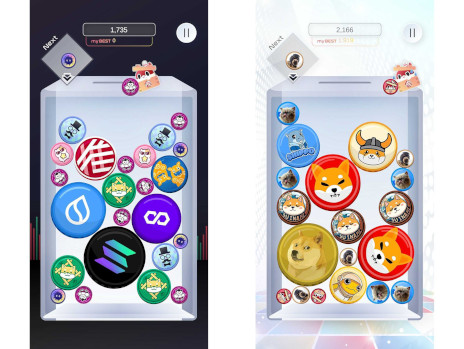 画像ギャラリー No.002のサムネイル画像 / 暗号資産を題材としたマージ系パズル「Road to Bitcoin」,スマホ向けにリリース。OSHIトークンやUSDCが抽選で当たるキャンペーンを開催