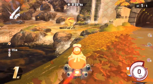 画像ギャラリー No.005のサムネイル画像 / 「カービィのエアライダー」桜井氏が新コース「フォーリス」の解説動画を公開。ダイナミックな滝下りのあるダウンヒル