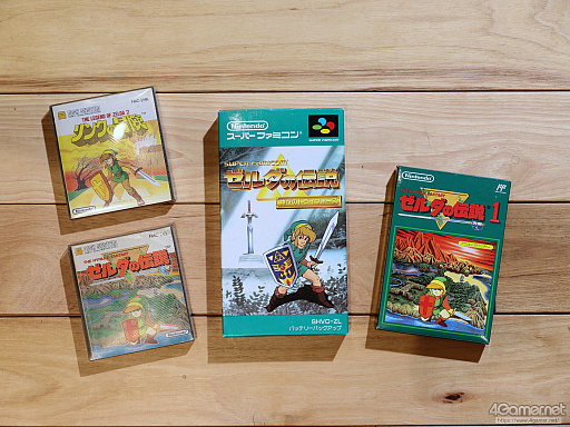 画像ギャラリー No.009のサムネイル画像 / リンクとゼルダの物語は，1枚の黄色いディスクから始まった。初代「ゼルダの伝説」と歴代シリーズのパッケージで祝う40周年