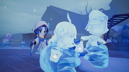 画像ギャラリー No.008のサムネイル画像 / 「オバケイドロ２」，冬模様マップ第2弾を本日18：00に配信。大雪に見舞われたオバケノ運動場で隠れたニンゲンを見つけ出そう