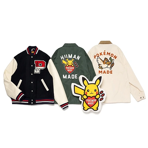 human made × pokemon カモネギCOVERALL JACKET カモネギのジャケットに“ネギがさせる”！？ HUMAN MADE