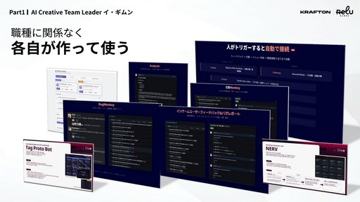 画像ギャラリー No.013のサムネイル画像 / 「MIMESIS」の開発過程が明かされた「KRAFTON × ReLU Games 開発トーク」をレポート。AIを用いたゲーム開発や,プレイヤーを模倣するNPCの制作手法などが紹介された