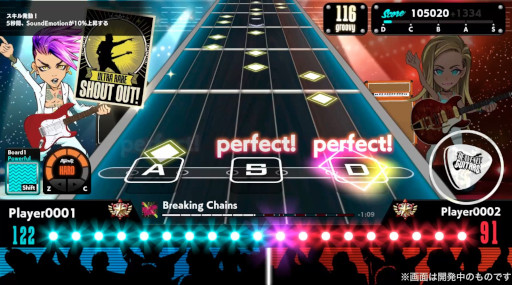 画像ギャラリー No.005のサムネイル画像 / エレキギターにフォーカスした対戦型音楽ゲーム「Heavenly Guitars」,PCブラウザ向けオープンβテストを開始。事前登録キャンペーンも開催中