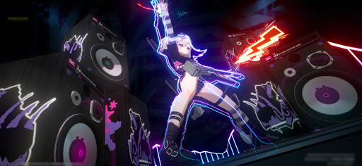 Galeria de imagens No.013 Imagem da miniatura / Uma linda garota montando uma motocicleta atravessa uma cidade em um futuro próximo. Relatório sobre a sessão de avaliação antecipada para o novo RPG de smartphone