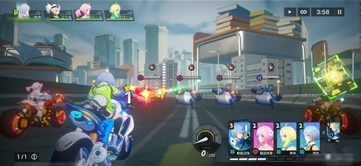 Galeria de imagens nº 015 Imagem da miniatura / Uma linda garota montando uma motocicleta atravessa uma cidade em um futuro próximo. Relatório sobre a sessão de avaliação antecipada para o novo RPG de smartphone