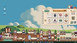 画像ギャラリー No.008のサムネイル画像 / デスクトップの一部でお店の経営を楽しめる「月曜が来ないカフェ(Not Monday Cafe)」,日本語版のストアページをSteam内に開設