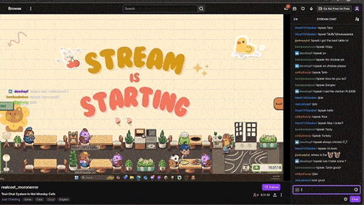 画像ギャラリー No.011のサムネイル画像 / 配信者のお店に訪問&注文できる! YouTube,Twitchのコメントと連動するゲーム「月曜が来ないカフェ」デモ版を配信開始