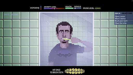 画像ギャラリー No.003のサムネイル画像 / 孤独な無職男性の日常と葛藤を描く。社会派サバイバル「Unemployment Simulator 2018」，配信開始