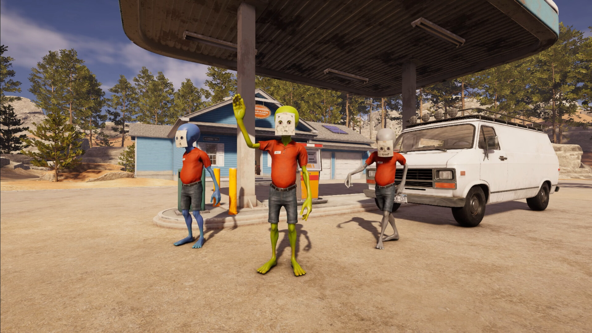 エイリアンなりきりシム「Roadside Research」，早期アクセス版を2月12日に配信開始。田舎でガソリンスタンドを経営し，人間を調べ上げよう