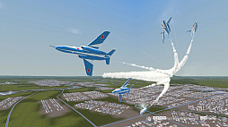 画像ギャラリー No.002のサムネイル画像 / 「Dancing Wings - The Aerobatic Simulator」，Steamで体験版を配信開始。T-4を飛ばし，1人で編隊アクロバット飛行を演じられるフライトシム