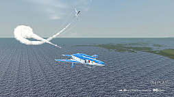 画像ギャラリー No.004のサムネイル画像 / 「Dancing Wings - The Aerobatic Simulator」，Steamで体験版を配信開始。T-4を飛ばし，1人で編隊アクロバット飛行を演じられるフライトシム