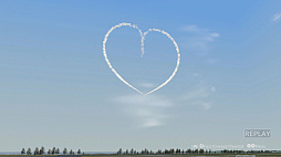 画像ギャラリー No.006のサムネイル画像 / 「Dancing Wings - The Aerobatic Simulator」，Steamで体験版を配信開始。T-4を飛ばし，1人で編隊アクロバット飛行を演じられるフライトシム