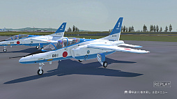 画像ギャラリー No.009のサムネイル画像 / 「Dancing Wings - The Aerobatic Simulator」，Steamで体験版を配信開始。T-4を飛ばし，1人で編隊アクロバット飛行を演じられるフライトシム