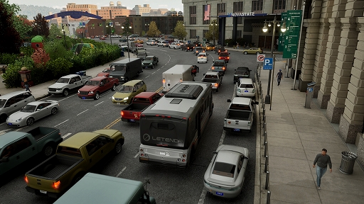 画像ギャラリー No.004のサムネイル画像 / バス運転シム「Bus Bound」，4月30日リリースを発表。架空の都市でバスの交通網を整備し，利用者や歩行者にやさしい理想の都市へと変えていく