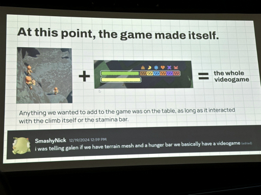 画像ギャラリー No.009のサムネイル画像 / 話題の協力型登山ゲーム「PEAK」はどう作られたのか。人と遊ぶゲームを，人と向き合って作った1か月［GDC 2026］