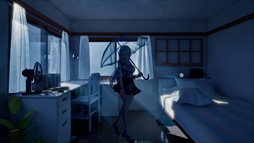 画像ギャラリー No.006のサムネイル画像 / 現実世界と鏡の世界を行き来して,失踪事件の真実に迫る。横スクロールのADV「幽夜少女の鏡」,Steamストアページを公開