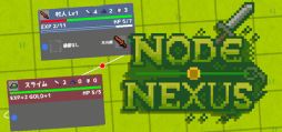 画像ギャラリー No.001のサムネイル画像 / ノーコードプログラミングの操作感で遊べるRPG「Node Nexus」,デモ版をSteamで配信開始。敵のモジュールにノードを伸ばして攻撃する