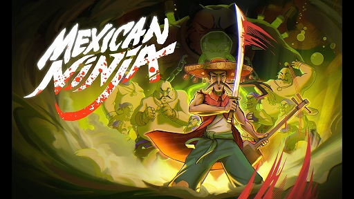 画像ギャラリー No.001のサムネイル画像 / ローグライク・ベルトスクロールACT「Mexican Ninja」,8月20日に発売決定。日本とメキシコが融合した街で極道組織をせん滅せよ