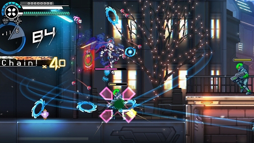 画像ギャラリー No.007のサムネイル画像 / 「蒼き雷霆 ガンヴォルト トライアングル エディション」，大型無償アップデートVer.1.3.0を実施。スピードランモード「CONNECT X」を実装