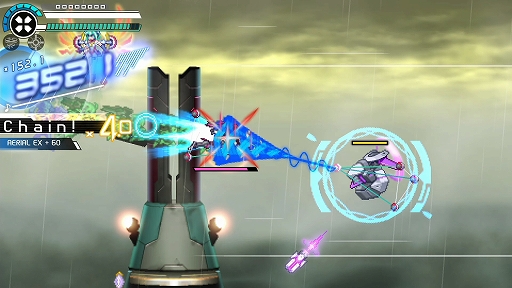 画像ギャラリー No.009のサムネイル画像 / 「蒼き雷霆 ガンヴォルト トライアングル エディション」，大型無償アップデートVer.1.3.0を実施。スピードランモード「CONNECT X」を実装