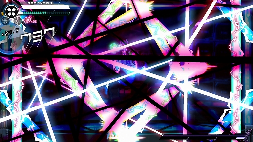 画像ギャラリー No.013のサムネイル画像 / 「蒼き雷霆 ガンヴォルト トライアングル エディション」，大型無償アップデートVer.1.3.0を実施。スピードランモード「CONNECT X」を実装