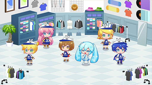 画像ギャラリー No.004のサムネイル画像 / 「初音ミク ロジックペイントS+」,有料DLC「雪ミク スカイタウン」を1月13日に配信。「雪ミク」コスチュームや店員風エプロンなどが登場