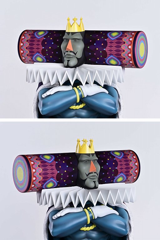 画像ギャラリー No.011のサムネイル画像 / 「塊魂」の王子と王様をフィギュア化。王子は設定どおりの5cm,王様は全高51cmで2027年11月発売