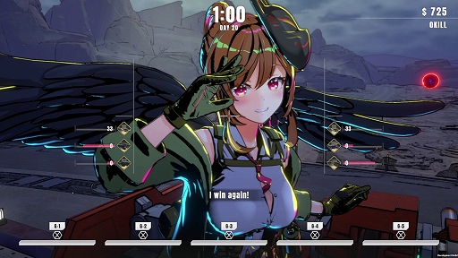 画像ギャラリー No.001のサムネイル画像 / 最新鋭のタレットに乗り込み,人類(と制服)を守り抜け! ローグライク防衛STG「タレットと少女」,Steamで配信開始