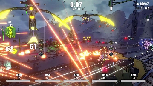 画像ギャラリー No.003のサムネイル画像 / 最新鋭のタレットに乗り込み,人類(と制服)を守り抜け! ローグライク防衛STG「タレットと少女」,Steamで配信開始