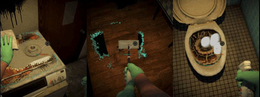 画像ギャラリー No.004のサムネイル画像 / 花王初の3D探索型ホラーアクション「しずかなおそうじ」,Steamで無料公開。襲いかかる“ナニか”から逃げつつ建物を掃除し謎を解き明かそう