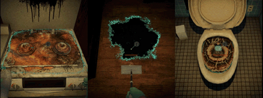 画像ギャラリー No.015のサムネイル画像 / 花王初の3D探索型ホラーアクション「しずかなおそうじ」,Steamで無料公開。襲いかかる“ナニか”から逃げつつ建物を掃除し謎を解き明かそう