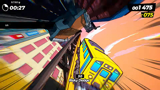 画像ギャラリー No.006のサムネイル画像 / ディストピア日本を舞台に,電車でトリックを決める。「Denshattack!」のNintendo Switch 2版は2026年6月18日に配信。体験版も配信中