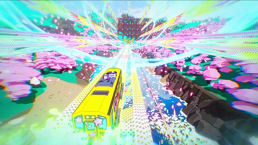 画像ギャラリー No.007のサムネイル画像 / 電車でスケボーのように空中トリックを決めまくるハイスピードACT「電車アタック」,PC / コンソール向けに配信開始