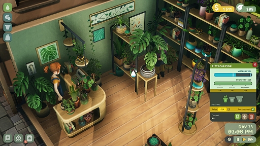 画像ギャラリー No.002のサムネイル画像 / マイペースに自分だけの植物屋を営む「Leafy Corner」,のんびりとした店舗経営の様子を収めた最新トレイラーを公開