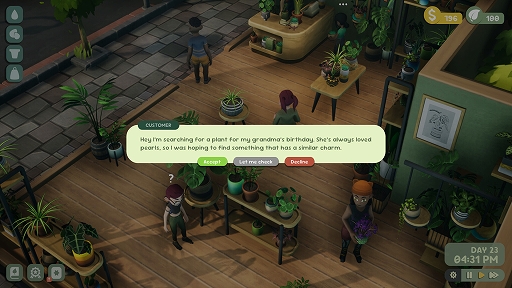 画像ギャラリー No.005のサムネイル画像 / マイペースに自分だけの植物屋を営む「Leafy Corner」,のんびりとした店舗経営の様子を収めた最新トレイラーを公開