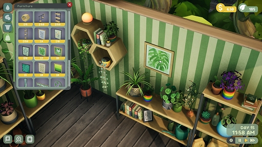 画像ギャラリー No.007のサムネイル画像 / マイペースに自分だけの植物屋を営む「Leafy Corner」,のんびりとした店舗経営の様子を収めた最新トレイラーを公開