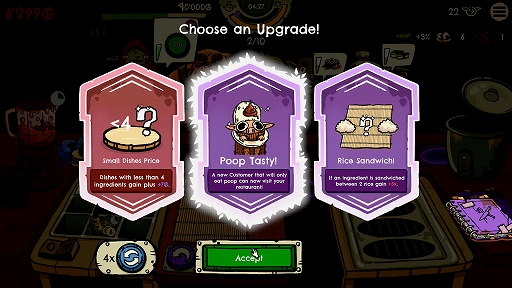 画像ギャラリー No.008のサムネイル画像 / 「へいお待ち！ゴブリン寿司」，早期アクセス版を配信開始。究極のゴブリン寿司職人を目指す，ローグライクな寿司レストラン経営ゲーム