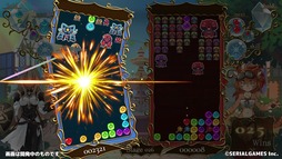 画像ギャラリー No.005のサムネイル画像 / 落ち物パズル「パズまお〜Puzzle and Magical Overlord〜」,Steamで本日発売。魔王の座をかけた大会にクセのあるスキルで挑む