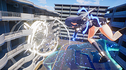 画像ギャラリー No.011のサムネイル画像 / 「マイトレイア」体験版を配信開始。女子高生ヒーローが怪獣と戦うアニメスタイルのアクションゲーム。簡単操作で派手な空中戦を楽しめる