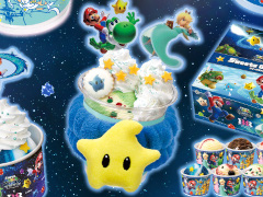 「スーパーマリオギャラクシー」がサーティーワンと4月1日からコラボ。新作フレーバー「コットンフルーツギャラクシー」などを販売