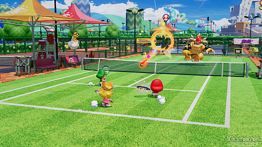 画像ギャラリー No.038のサムネイル画像 / 今度のマリオテニスは，ラケット次第で試合の流れが変わる！　シリーズ最多キャラ＆遊びもストーリーも充実した「マリオテニス フィーバー」を紹介