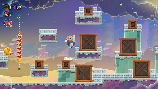 画像ギャラリー No.004のサムネイル画像 / 「スーパーマリオブラザーズ ワンダー Nintendo Switch 2 Edition」の新エリアがアツい! 「みんなでリンリンパーク」でさらなる“ワンダー”を体験