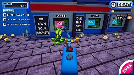 画像ギャラリー No.013のサムネイル画像 / 吸って，壊して，また吸い込む。自我を持った掃除機を操る「ACUVAC: A Suck and Blow Adventure」（ほぼ日 インディーPick Up！）