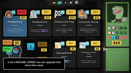 画像ギャラリー No.010のサムネイル画像 / 言葉を見つけて戦うローグライクワードパズル「Cursed Words: The Word Game That Isn't」（ほぼ日 インディーPick Up！）