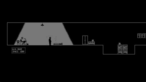 画像ギャラリー No.001のサムネイル画像 / ストレスに苛まれる小説家が，自分の動きをトレースする「ドッペル」から逃げる。横スクロールアクション「The Doppel」，Steamでリリース