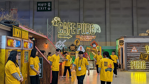 Galeria de imagens nº 008 imagem em miniatura / Gostei das atrações do “Pal World Mobile” e dos donuts de colaboração do “CAFÉPUBG”. Reportagem sobre o estande da KRAFTON[G-STAR 2025]