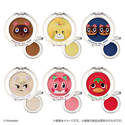画像ギャラリー No.002のサムネイル画像 / 「どうぶつの森 マルチカラーパウダー」,9月21日に発売。住民たちのデザインで,アイシャドウやフェイスカラーとして使える