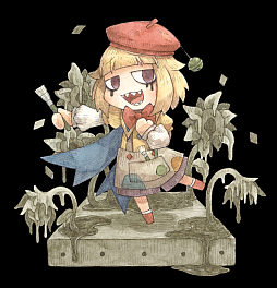 画像ギャラリー No.009のサムネイル画像 / 「シニガミ姫と異書館ノ怪物」，新キャラクター「道化画家の少女／落書き姫」と「ヤギ牧場の少女」の情報を公開